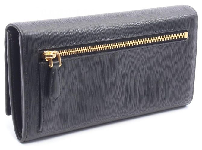Cartera larga plegable Prada VITELLO MOVE Negro - vista 2