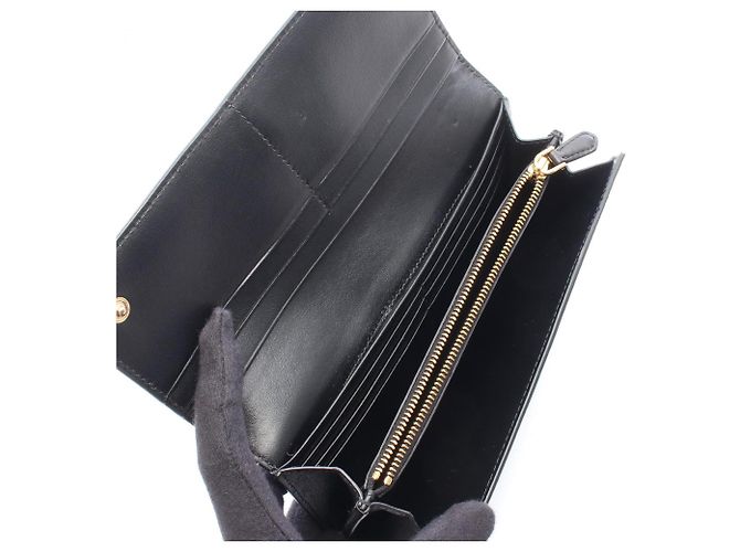 Cartera larga plegable Prada VITELLO MOVE Negro - vista 3