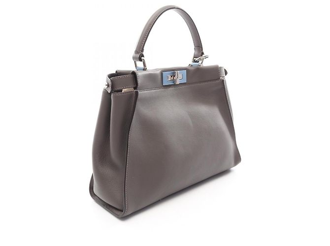 Borsa a mano 2-Way Fendi Peekaboo Regular Marrone - vista 2