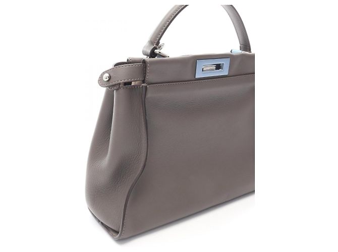 Borsa a mano 2-Way Fendi Peekaboo Regular Marrone - vista 6