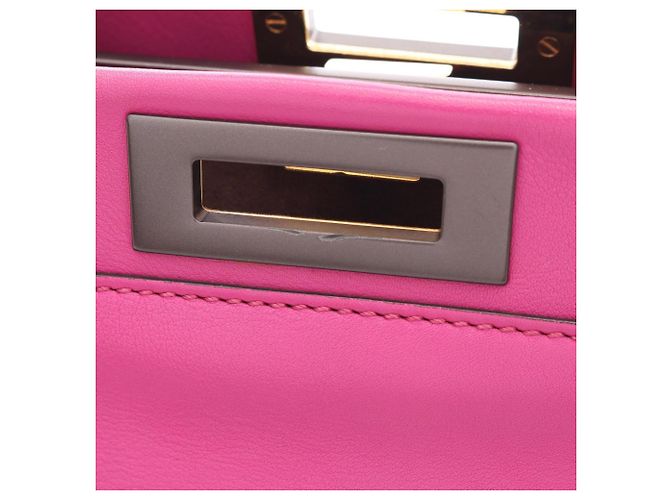 Borsa a mano 2-Way Fendi Peekaboo Regular Rosa - vista 10