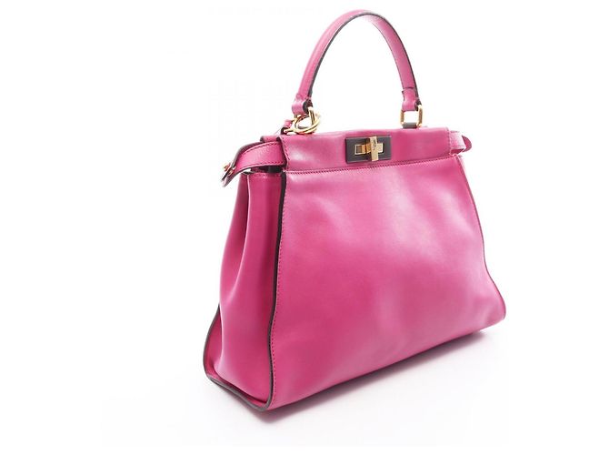 Borsa a mano 2-Way Fendi Peekaboo Regular Rosa - vista 2