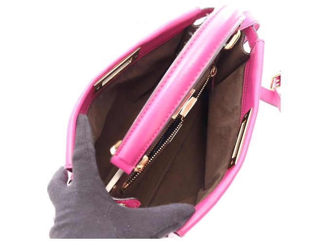 Borsa a mano 2-Way Fendi Peekaboo Regular Rosa - vista 3