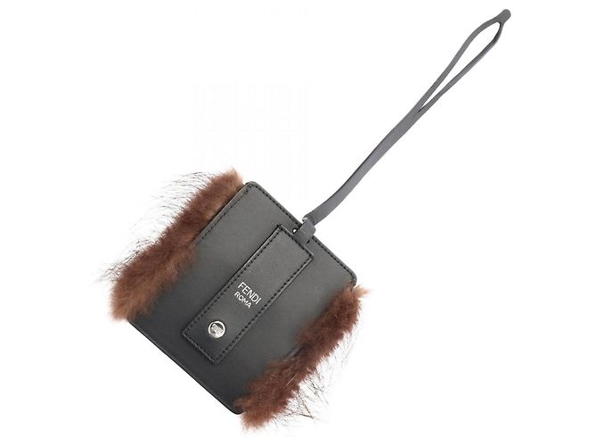 Fendi Monster Kartenetui Accessoire Schwarz Mehrfarben - Ansicht 2