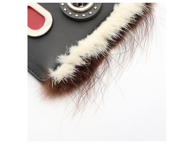 Fendi Monster Kartenetui Accessoire Schwarz Mehrfarben - Ansicht 7