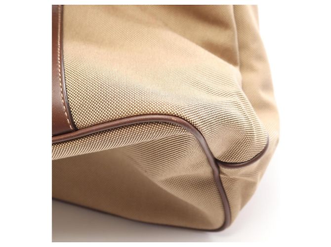 Saco Tote 2-Way Prada Logo Jacquard Marrom Bege - vista 6