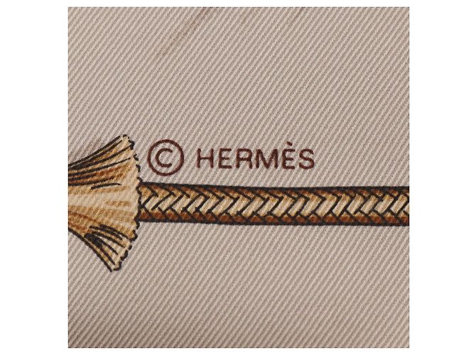 Hermès Pañuelo Hermes Carre 70 Pampa Multicolor Beige - vista 2
