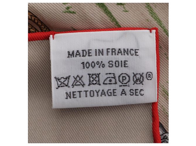 Hermès Pañuelo Hermes Carre 70 Pampa Multicolor Beige - vista 3