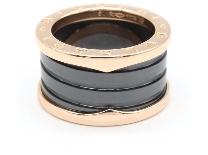 Bulgari Anello Bvlgari B.zero1 a 4 bande Nero D'oro - vista 2