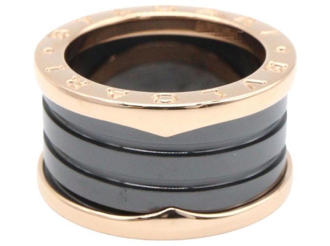 Bulgari Anello Bvlgari B.zero1 a 4 bande Nero D'oro - vista 3