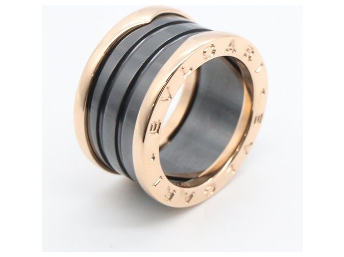 Bulgari Anello Bvlgari B.zero1 a 4 bande Nero D'oro - vista 4