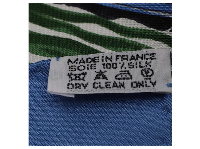 Hermès Hermes Carre 90 Belles Amures Schal Blau Mehrfarben Gelb - Ansicht 3