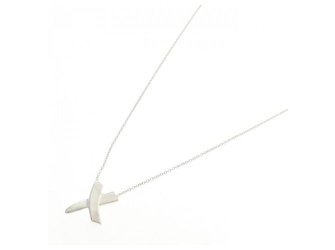 Autre Marque Collier Tiffany Kiss Argenté - vue 2