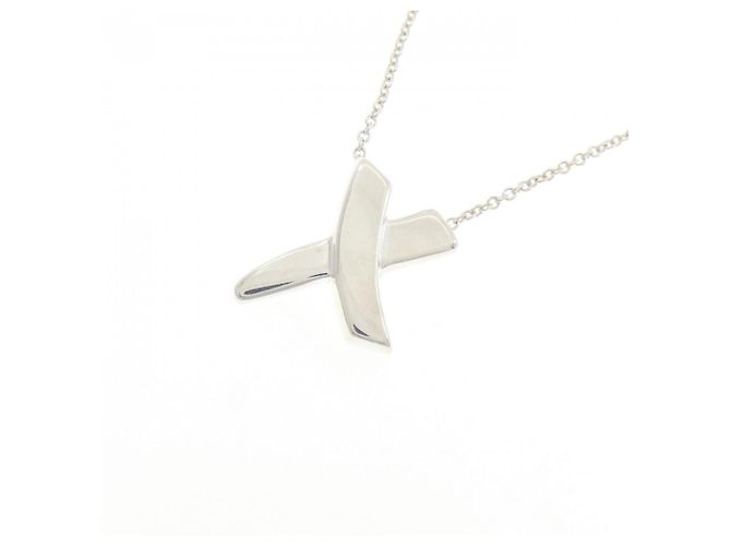 Autre Marque Collier Tiffany Kiss Argenté - vue 3