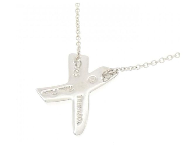 Autre Marque Collier Tiffany Kiss Argenté - vue 4