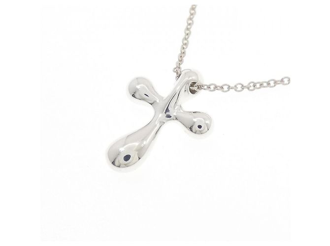 Autre Marque Collar de Cruz Tiffany Plata - vista 4