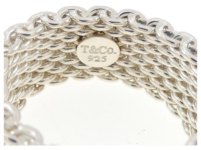 Autre Marque Anillo Tiffany Somerset Band Plata - vista 2