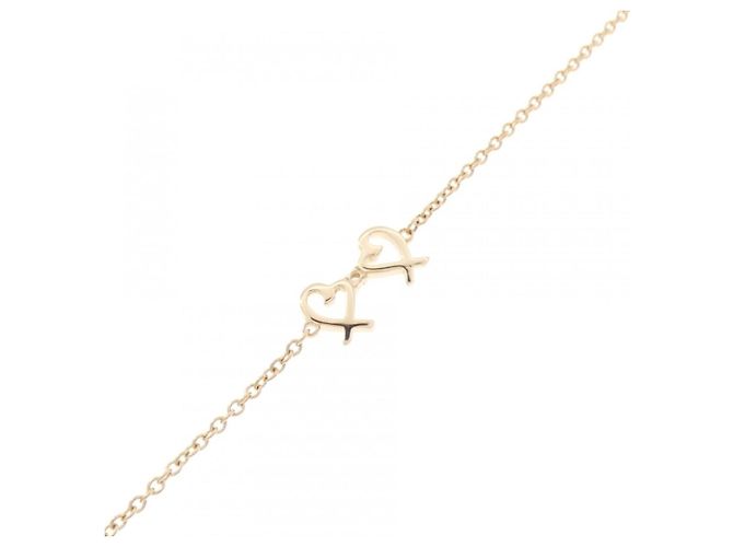 Autre Marque Tiffany Double Loving Heart Armband Golden - Ansicht 2