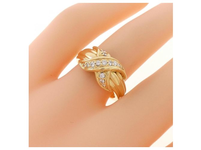 Autre Marque Anillo Tiffany Signature Band Dorado - vista 5