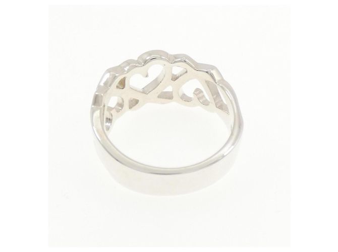 Autre Marque Anillo Tiffany Triple Loving Heart Plata - vista 3