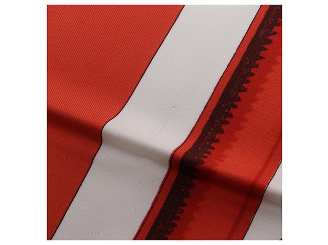 Hermès Hermes Carre 90 EQUIPAGES Schal Weiß Rot Mehrfarben - Ansicht 6