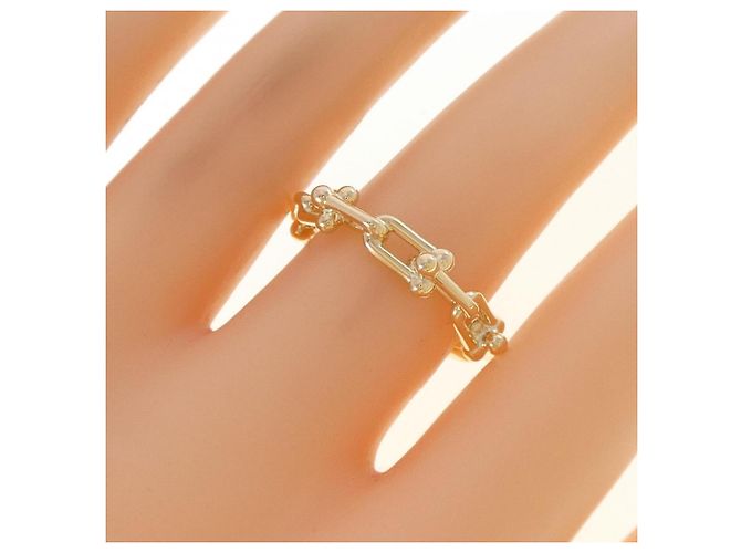 Autre Marque Tiffany HardWear Micro Link Ring Golden - Ansicht 4