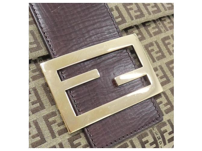 Fendi 8BT127 TN9 Schultertasche Braun Beige - Ansicht 5