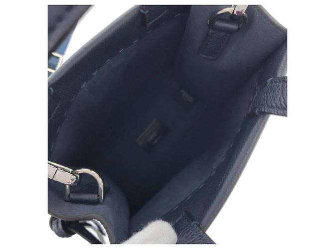 Borsa Fendi GO TO SHOPPER SMALL Blu Blu navy - vista 9