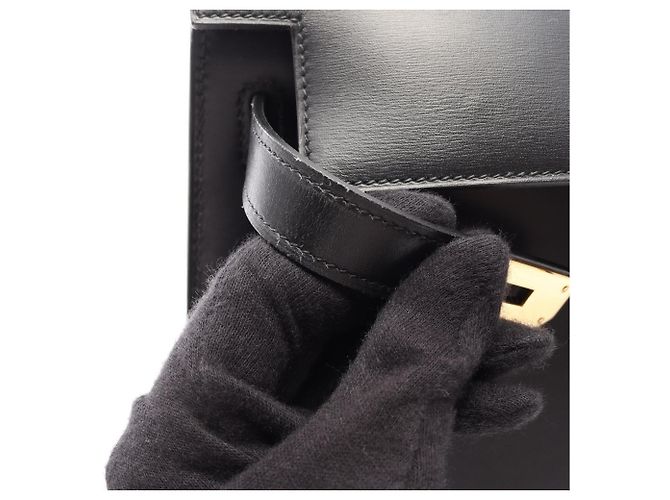 Hermès Hermes Kelly 28 Handtasche Schwarz - Ansicht 8
