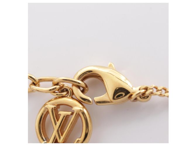 Collier My LV Heart Louis Vuitton Doré - vue 4