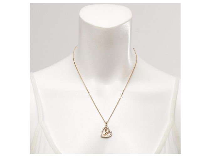 Collier My LV Heart Louis Vuitton Doré - vue 7