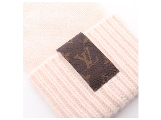 Louis Vuitton Maille LV Medallion Gloves Brown Pink - view 7