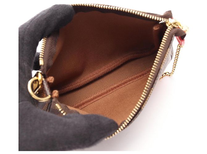 Louis Vuitton Mini Pochette Accessoires Marrone Multicolore - vista 3