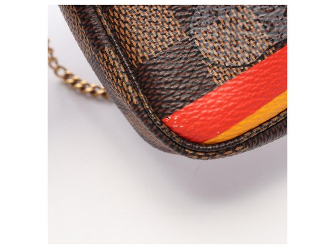 Louis Vuitton Mini Pochette Accessoires Marrone Multicolore - vista 6