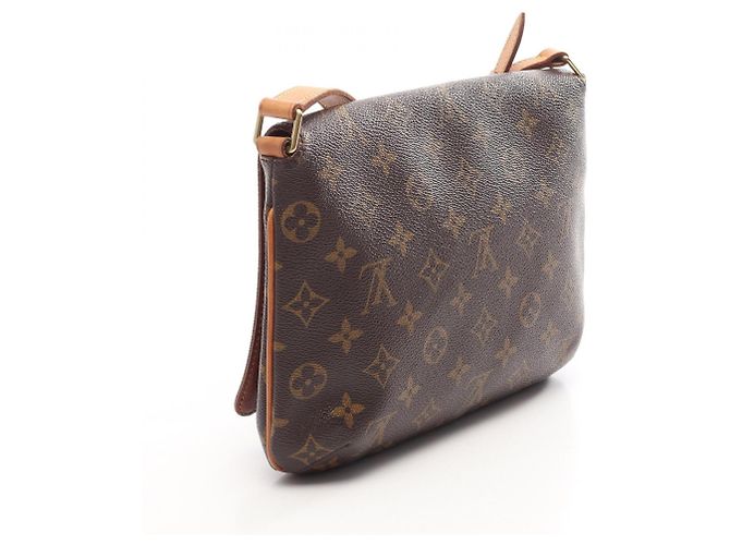 Sac à épaule Louis Vuitton Musette Tango Short Strap Monogram Marron - vue 2