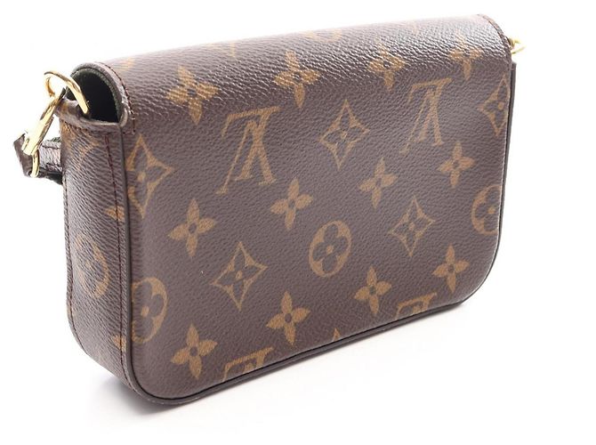 Borsa a tracolla Louis Vuitton Multi Pochette Felicie Marrone Verde - vista 2