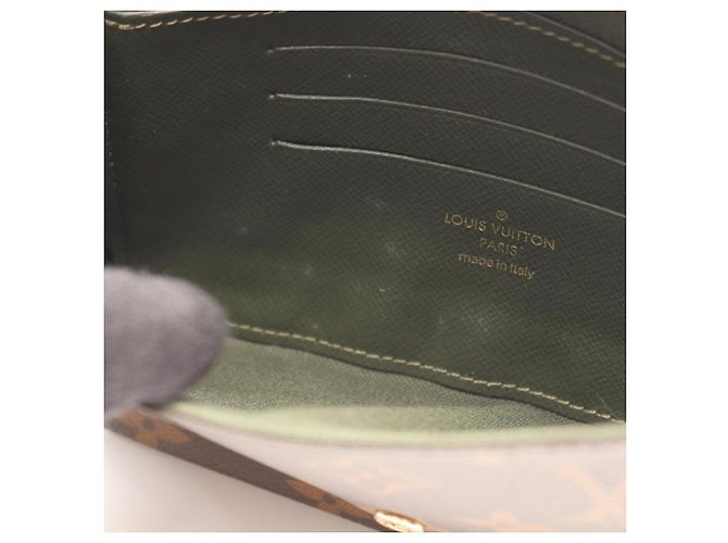 Borsa a tracolla Louis Vuitton Multi Pochette Felicie Monogram Marrone Verde - vista 5