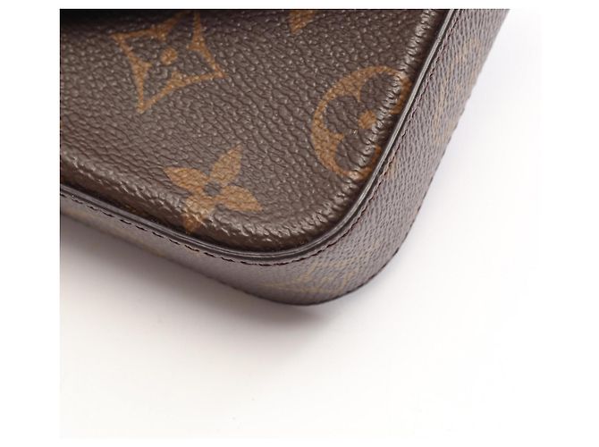 Borsa a tracolla Louis Vuitton Multi Pochette Felicie Monogram Marrone Verde - vista 8