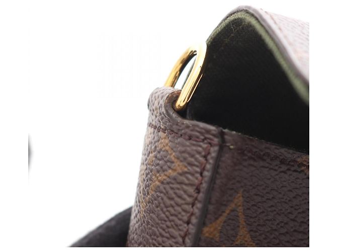 Borsa a tracolla Louis Vuitton Multi Pochette Felicie Monogram Marrone Verde - vista 9