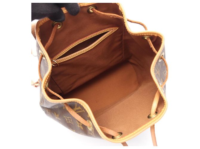 Sac à dos/Sac à main Louis Vuitton Montsouris MM Monogram Marron - vue 3
