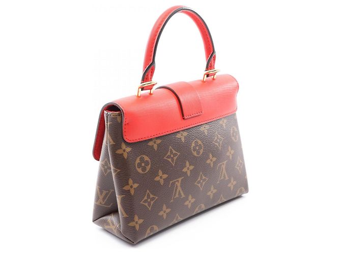 Louis Vuitton Rocky BB 2-Way Handtasche Braun Rot - Ansicht 2