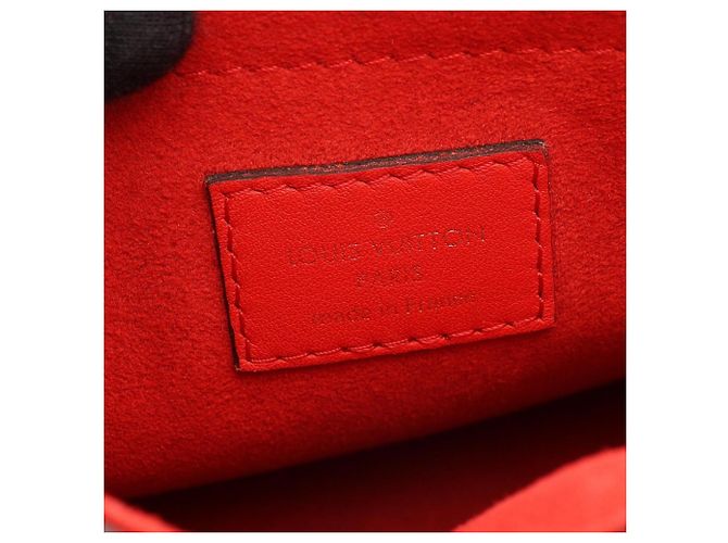 Louis Vuitton Rocky BB 2-Way Handtasche Braun Rot - Ansicht 4