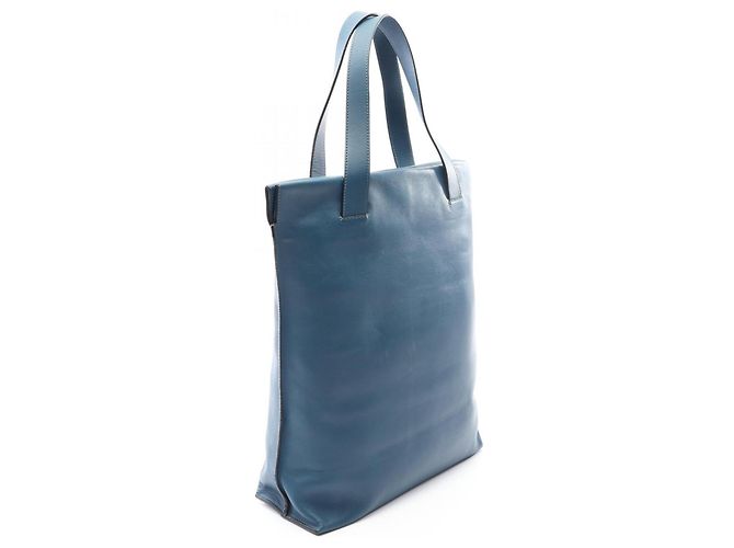 Loewe Anagram Shopper Tote Bag Blue - view 2