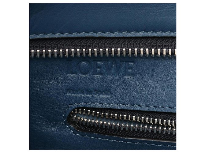 Loewe Anagram Shopper Tote Bag Blue - view 4