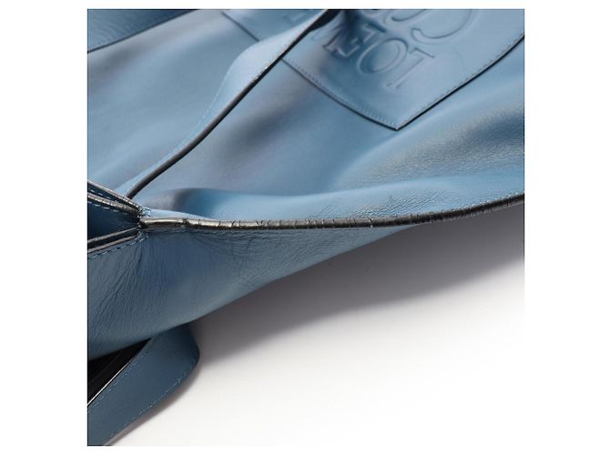 Loewe Anagram Shopper Tote Bag Blue - view 5