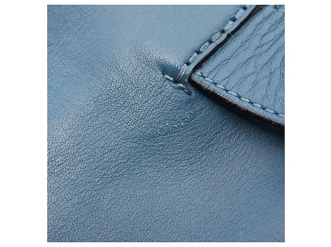 Loewe Anagram Shopper Tote Bag Blue - view 9