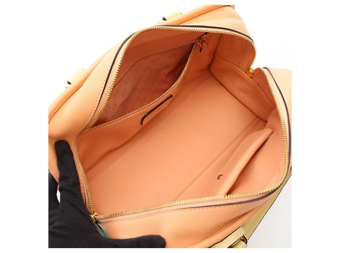 Borsa Loewe Amazona 28 Rosa Verde Giallo - vista 3