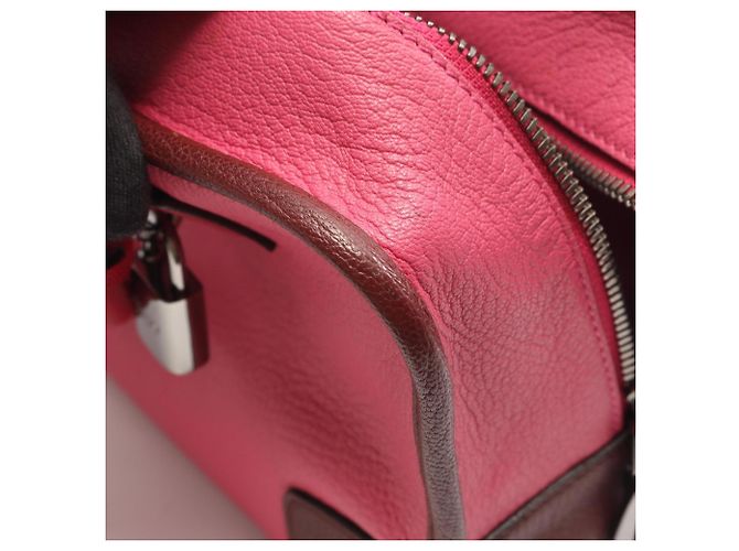 Bolsa Loewe Amazona 28 Marrom Rosa Vermelho - vista 11