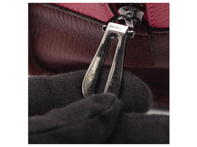 Bolsa Loewe Amazona 28 Marrom Rosa Vermelho - vista 12
