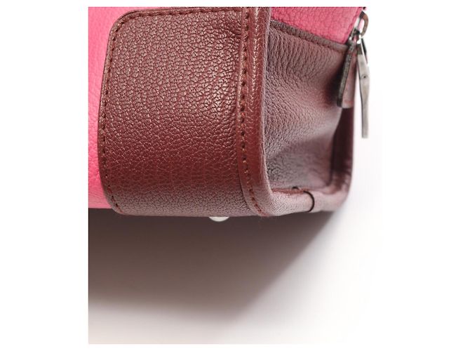 Bolsa Loewe Amazona 28 Marrom Rosa Vermelho - vista 6